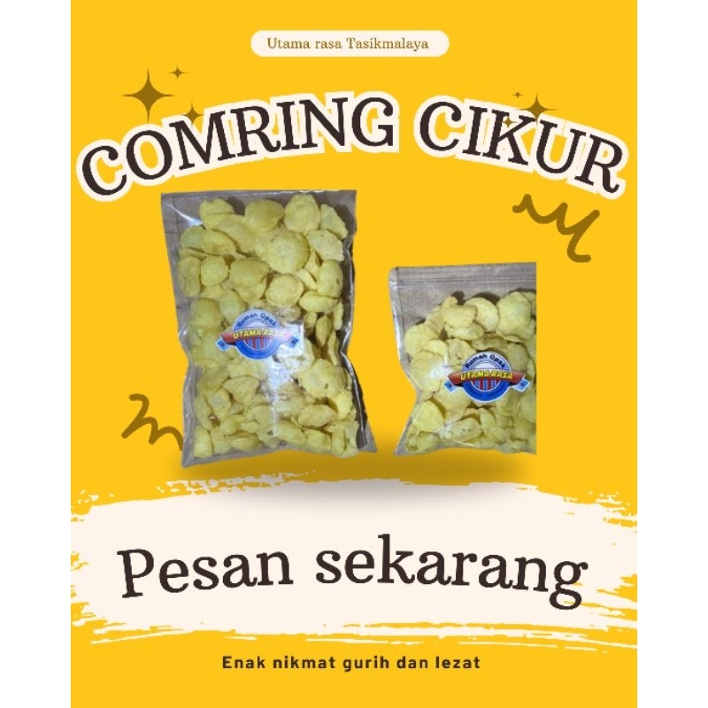 

comring rasa Cikur/comet Rasa Cikur keripik makanan ringan khas Tasikmalaya enak gurih nikmat
