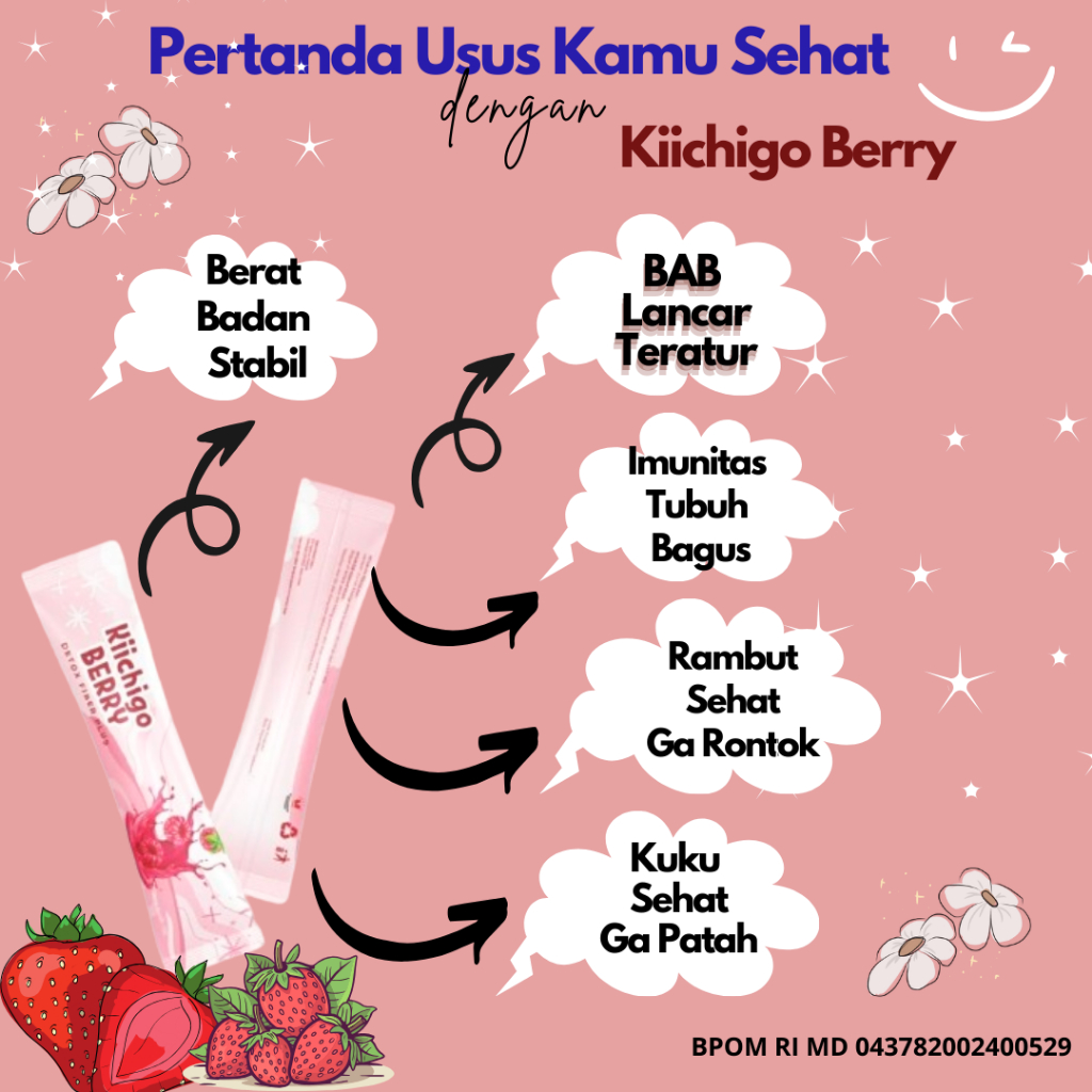 

Kiichigo Berry Collagen Harmony - Serbuk Kolagen untuk Pencernaan Sehat | BPOM | HALAL