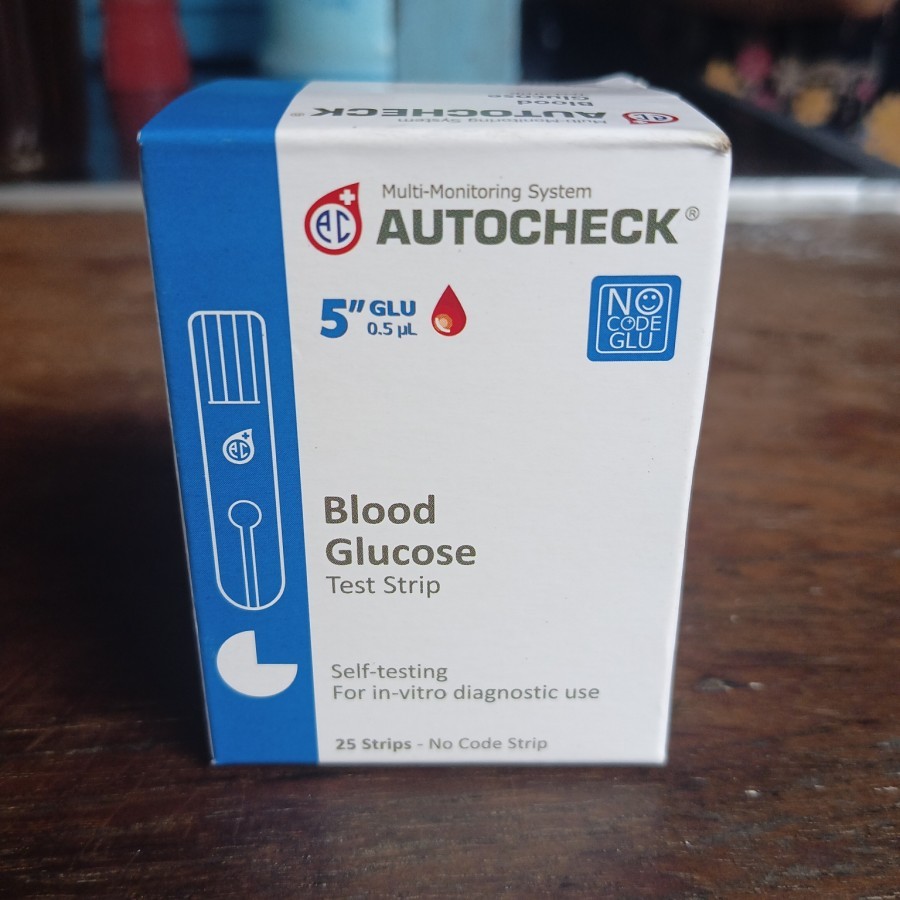 Autocheck glucare strip auto check blood glucose autocheck Gula darah