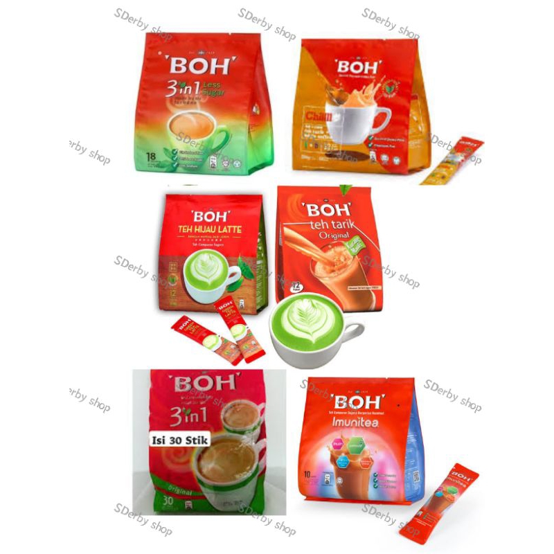 

Boh Green Tea Latte Matcha Bph Original Less Sweet