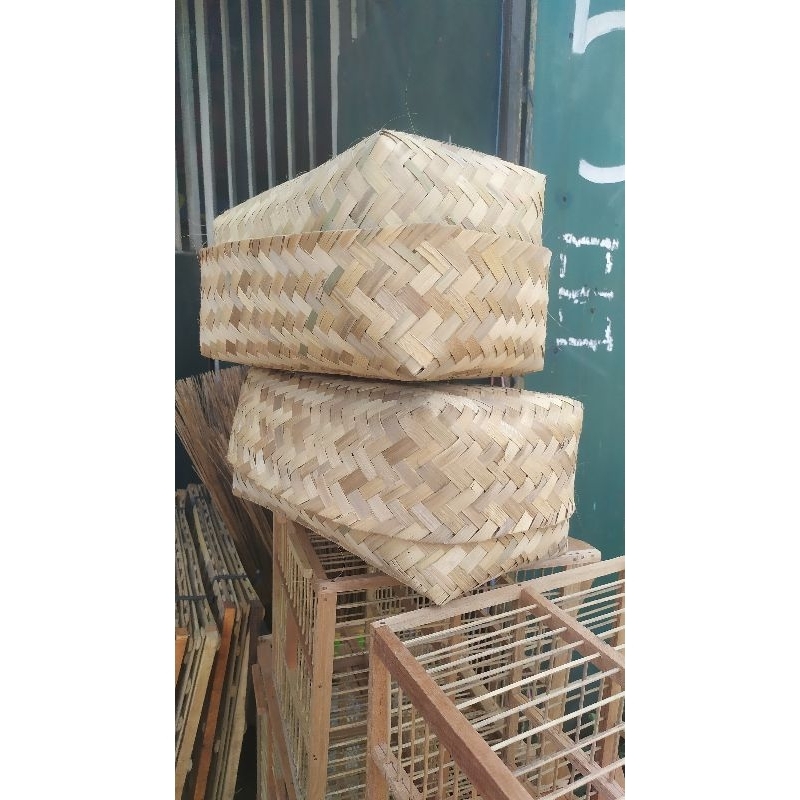 Besek Burung Merpati - Besek Anyaman Bambu - Besek Makan