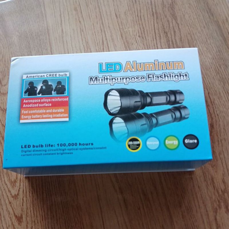 Senter C8 Sinar Kuning-Senter c8-Senter Nyala Kuning