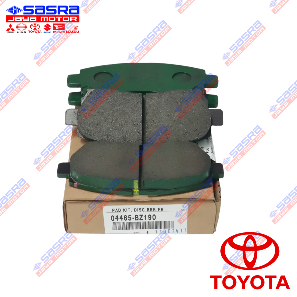 Brake Pad/Kampas Rem Depan ORI AVANZA|RUSH|VELOZ TOYOTA GENUINE (BZ190) PARTS TYT.04465-BZ190