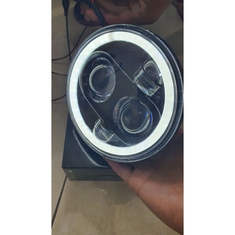 Lampu depaN 5.75inch Full Ring - Lampu depan Full Ring 5.75 Inch - Lampu Utama Motor idm