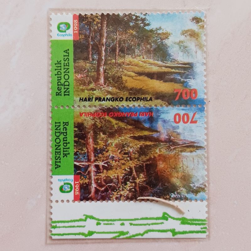 

(AB) Perangko Indonesia 1998 Hari Prangko Ecophila Set Lengkap 2 pcs Mint se-tenant