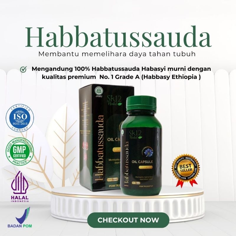 HABBATUSSAUDA HABASYI SR12 | KUALITAS PREMIUM GRADE A | OIL CAPSULE