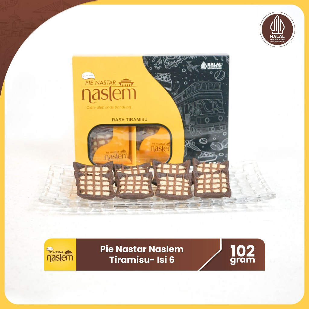 

Pie Nastar Naslem Tiramisu isi 6 pcs Oleh-Oleh Bandung by Ina Cookies