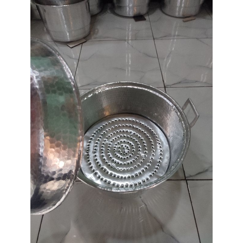 panci kukus/ dandang sabruk alumunium tebal kuat, 2 kg, 3 kg, 4 kg, 5 kg