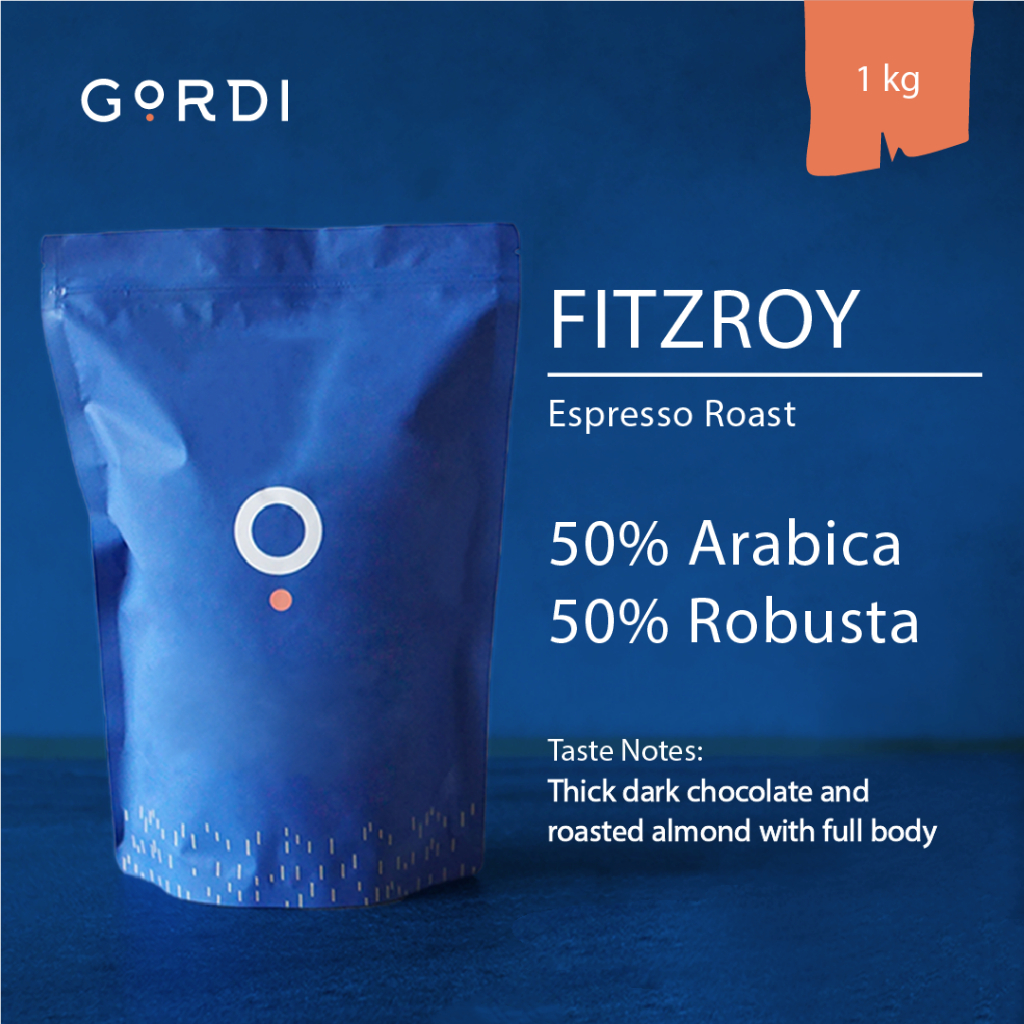 

Gordi Espresso Blend Arabica mix Robusta Biji Kopi Fitzroy - 1 Kg