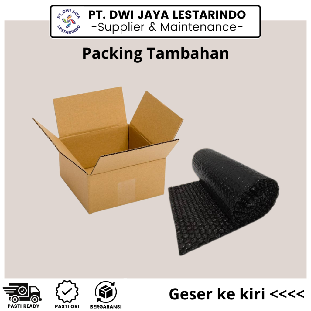 

Tambahan Packing Kardus dan Bubble Wrap