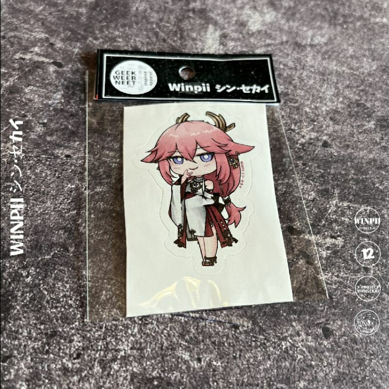 

Stiker / Sticker Yae Miko Game Genshin Impact