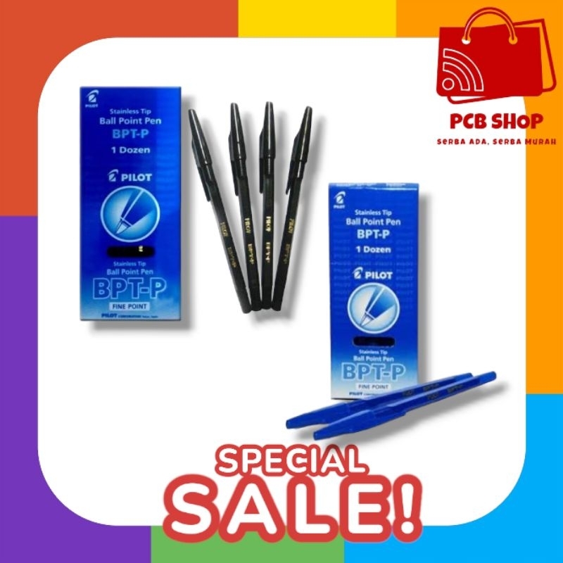 

BALLPOINT PILOT HITAM BIRU