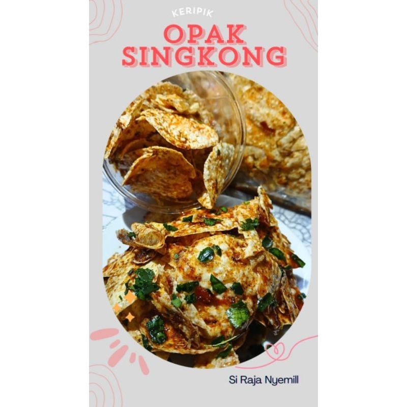 

Keripik Kerupuk Opak Singkong 250gram Original Pedas Daun Jeruk Renyah Enak Cemilan Murah Meriah