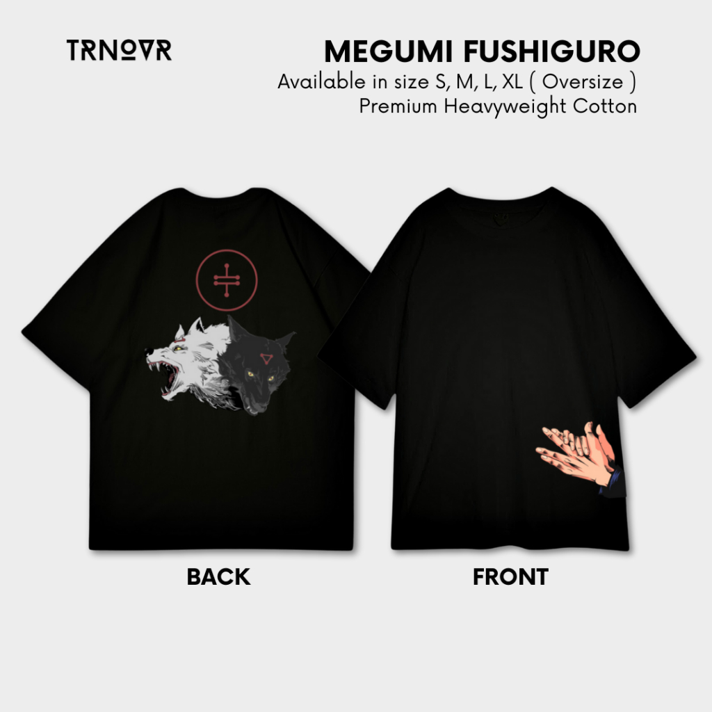TRNOVR Kaos Anime | Megumi Fushiguro