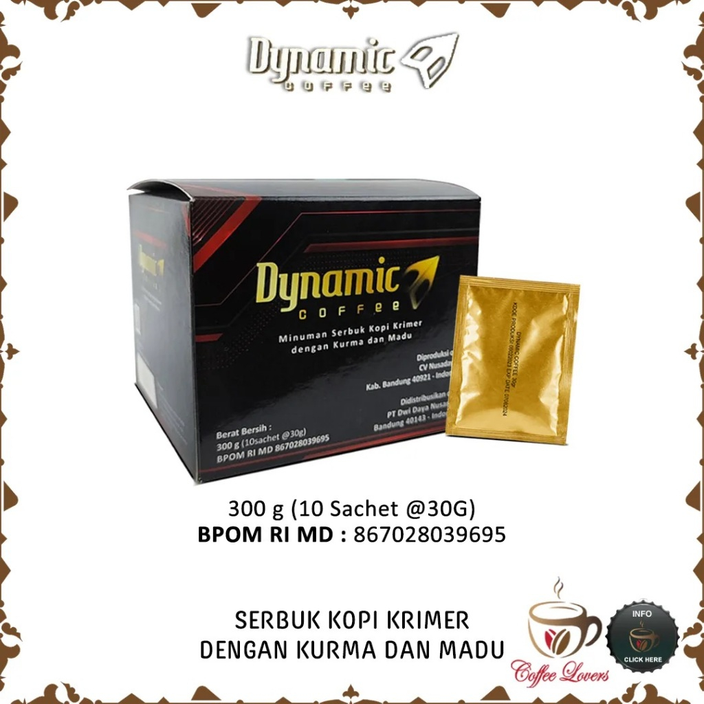 

DYNAMIC COFFEE / KOPI DYNAMIK 1 BOX ISI 10 SACHET ORI