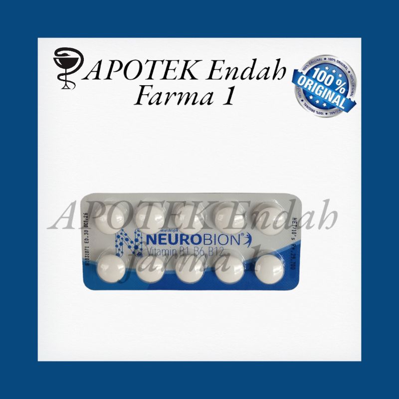 NEUROBION PUTIH TABLET VIT B1 B6 B12 vitamin neurotropik