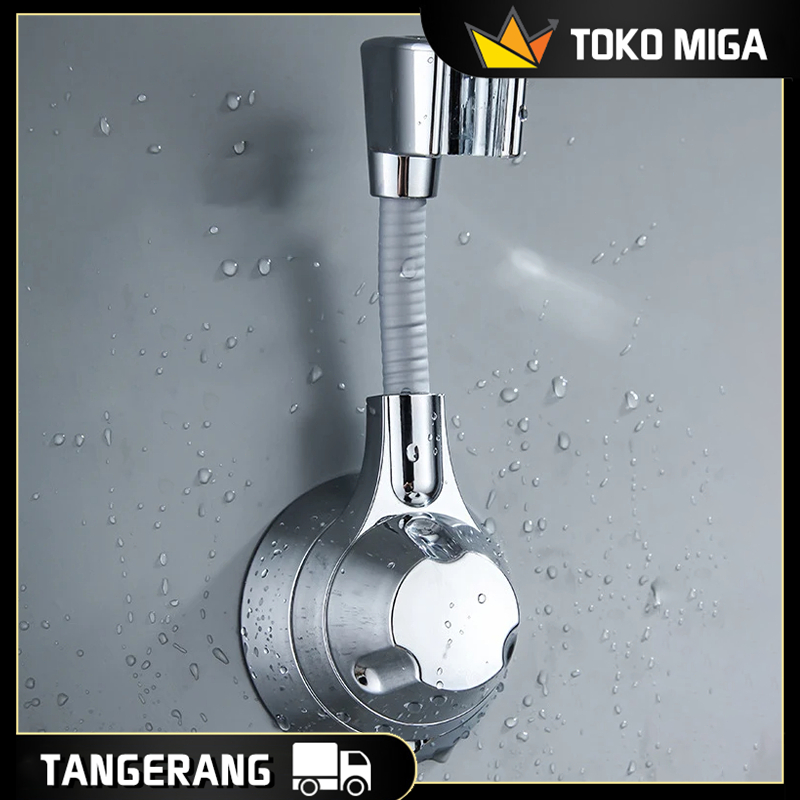 Penyangga Shower Tempel Adjustable 360° Dudukan Shower Kamar Mandi
