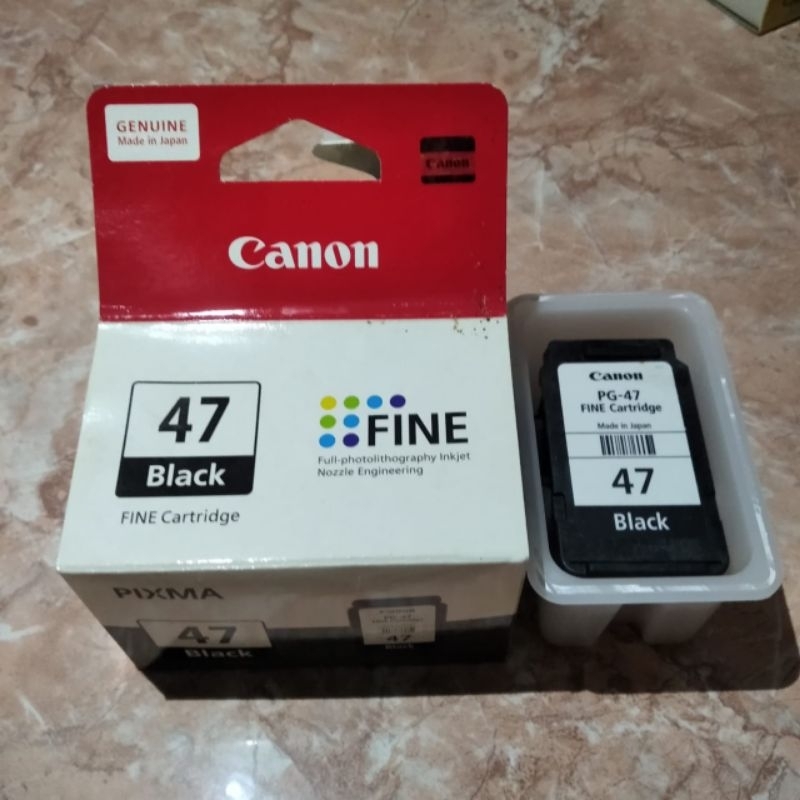Cartridge Kosong Merk Canon 47 Black Untuk Printer Canon Pixma E3170, E3177, E3370, E3470, E400, E41