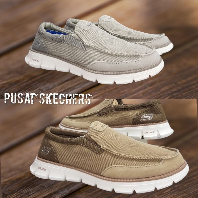 SEPATU SKECHERS CLASSIC / SEPATU SKECHERS CLASSIC CANVAS SLIP ON PRIA