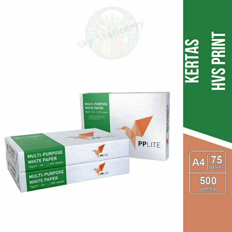 

Kertas HVS A4 PP LITE 75 gr 1 rim