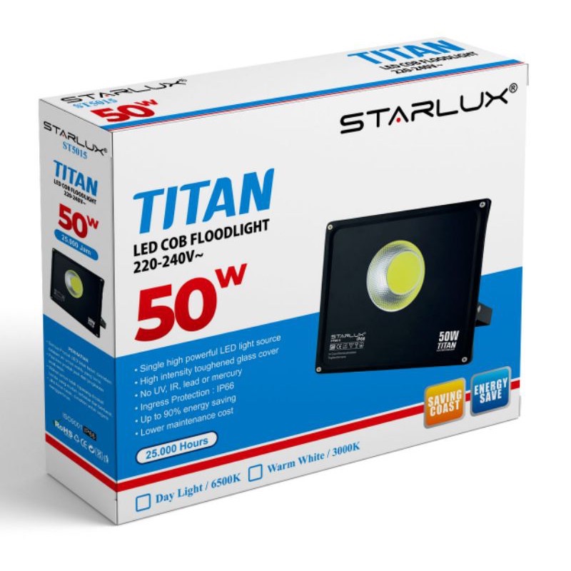 Lampu Tembak 150W LED COB STARLUX Lampu Sorot 50W, 100W, 200W, 300W,400W,500W Watt Flood Light SNI P