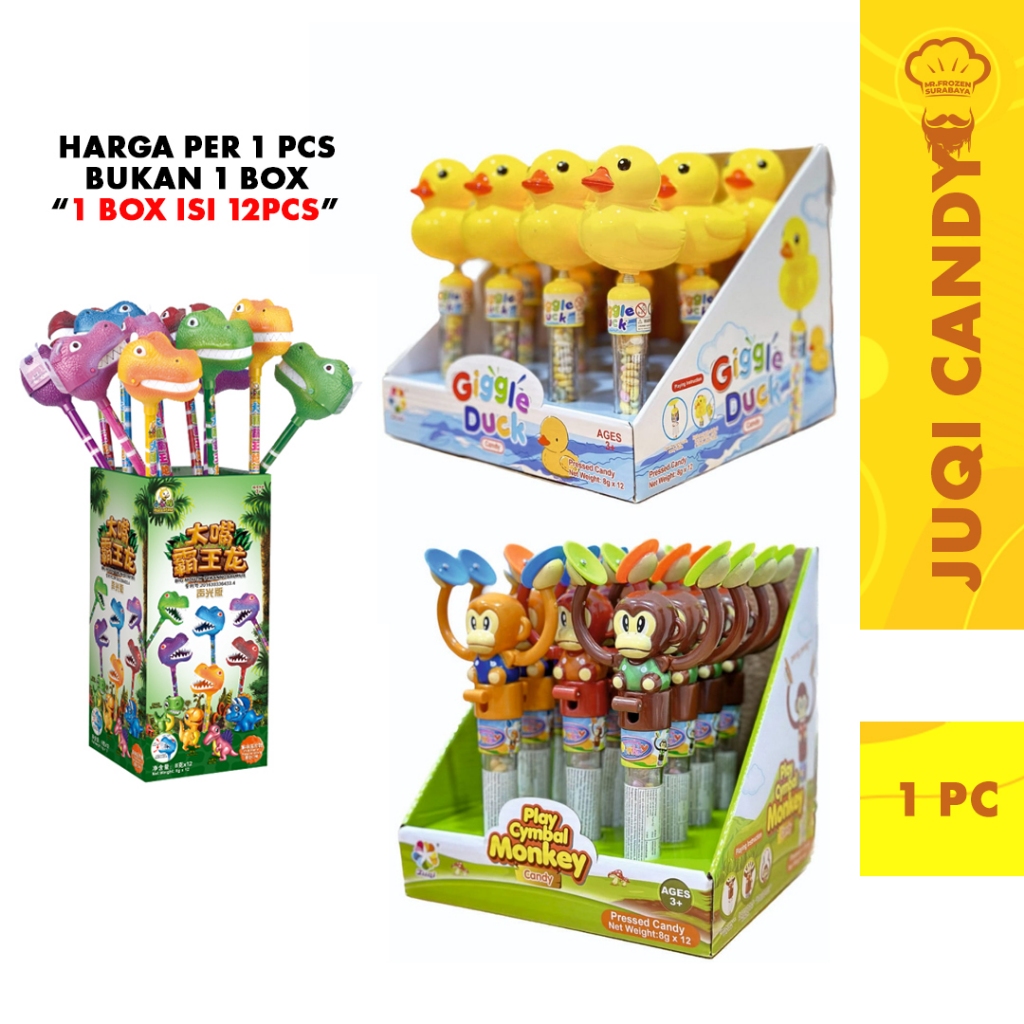 

[1PCS] JUQI CANDY TOYS 8gr Aneka Bentuk Mainan Permen Lucu