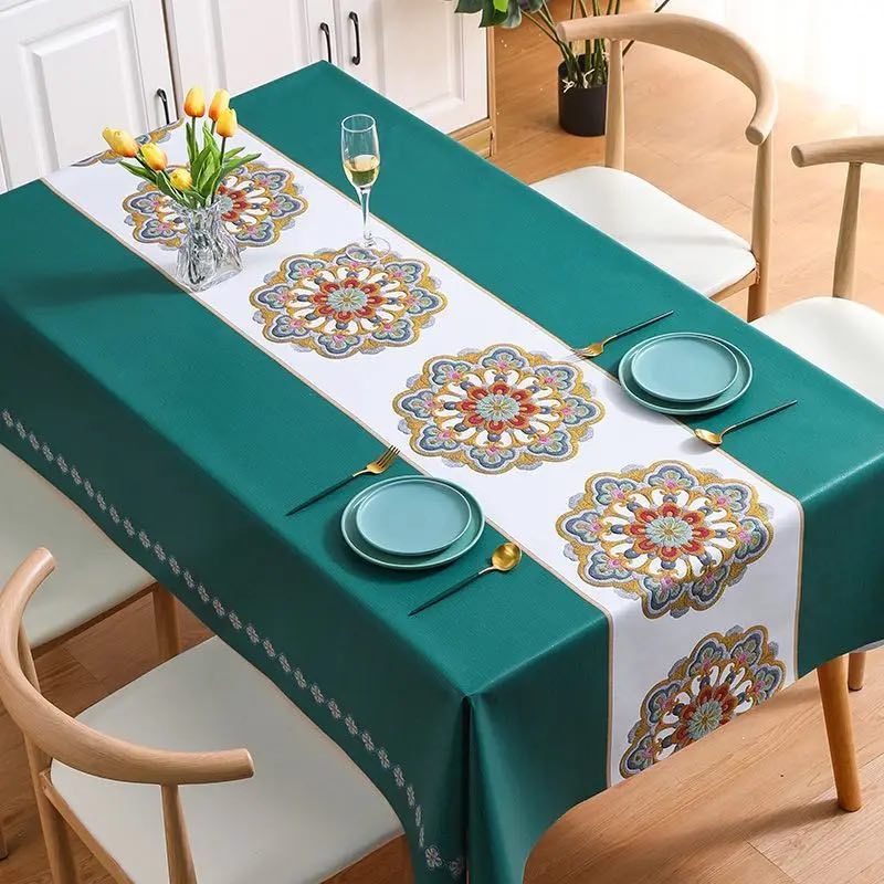 Taplak Meja ANTI AIR BESAR 180cm - WATERPROOF Table Cover - Taplak Meja Plastik TEBAL - Tikar Karpet