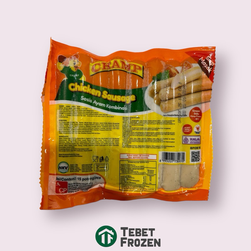 

CHAMP SOSIS AYAM 375 GRAM - TEBET FROZEN