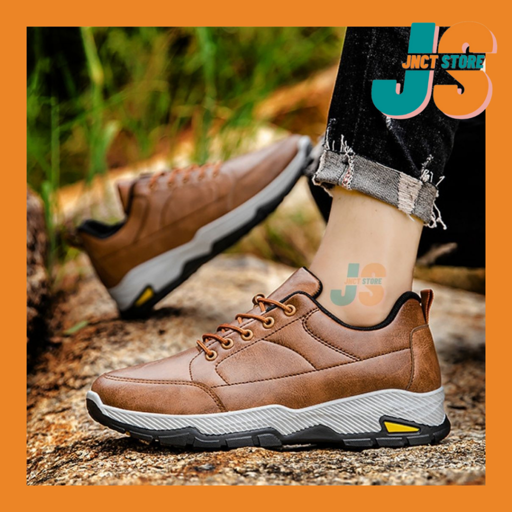 JNCT STORE Sepatu Pria Sepatu Sneakers Olahraga Hiking Tracking Kerja Anti Slip - REGAL PEAK