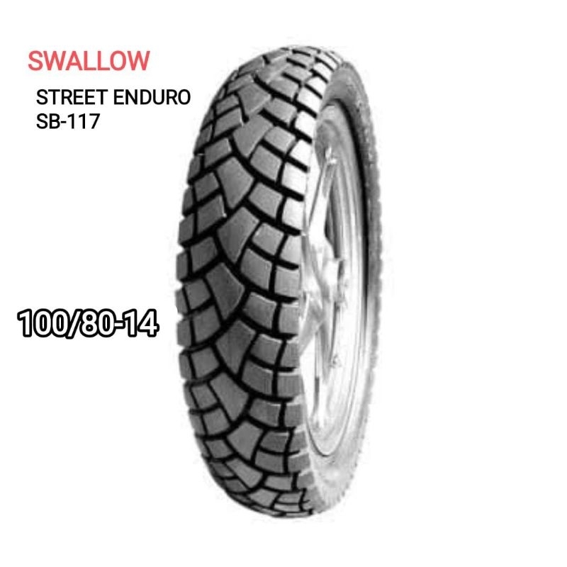 Ban Luar Motor Swallow 100/80-14 Ring 14 SB-117 Tubeless