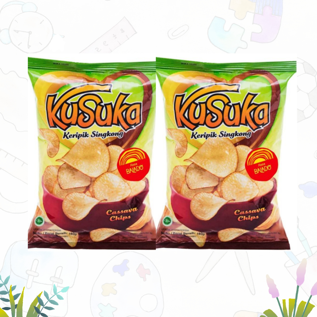 

Keripik Singkong KuSuka Rasa Balado 10x180gr (1Karton)