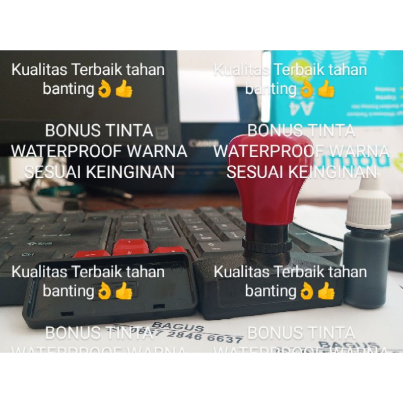 Stempel perusahaan, nama tandatangan, logo, lunas stample flash stempel praktis, kantor, sekolah, di