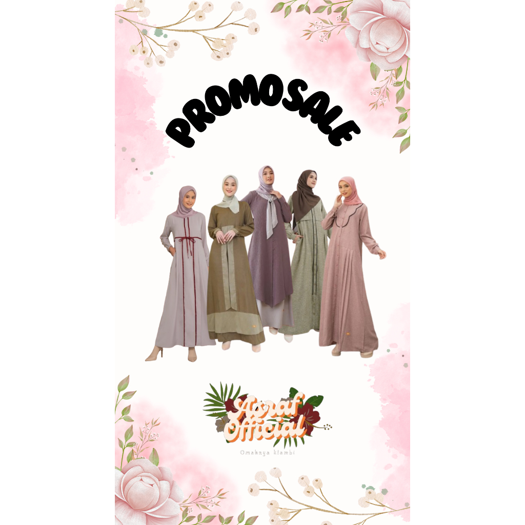 promo sale gamis nibras//gamis nibras murah