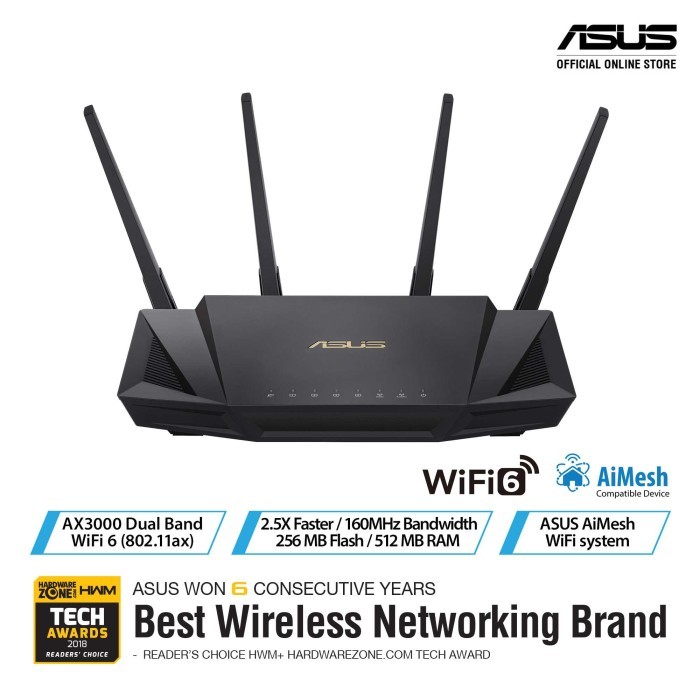 ASUS RT-AX58U / ASUS AX3000 / GAMING ROUTER