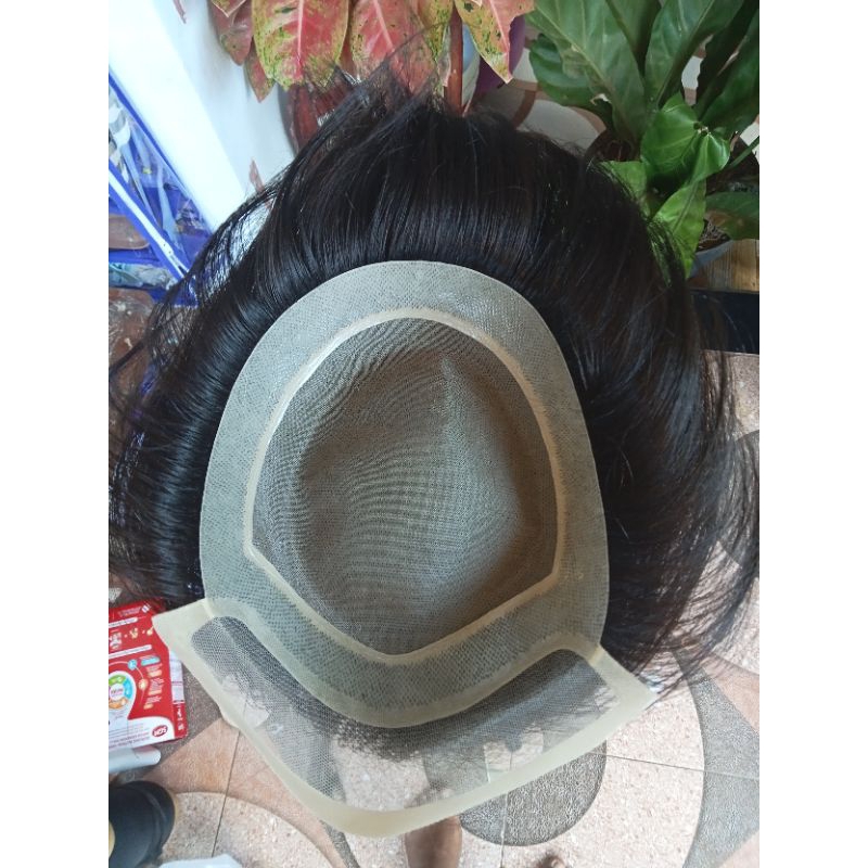 toupee wanita dan pria uk 17x20 cm