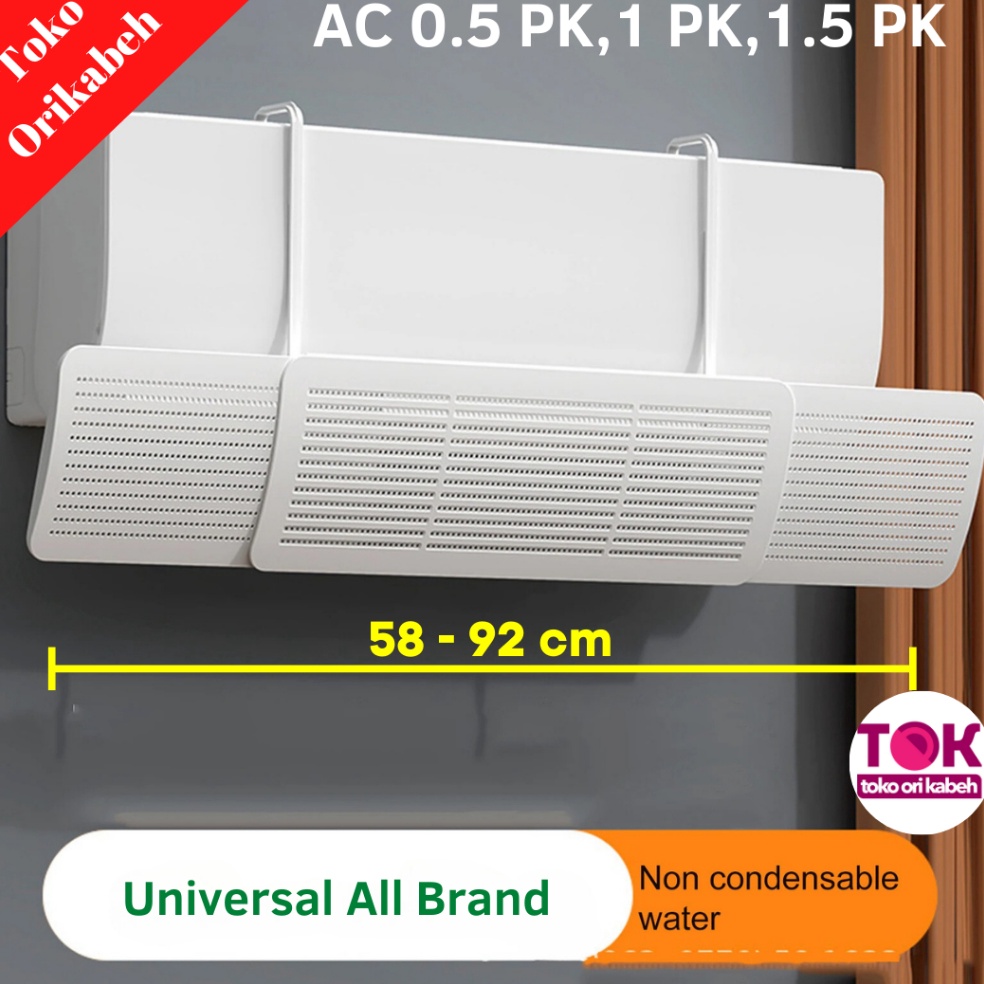 Hot Sell Cover Penahan Hembusan Angin Indoor AC Penghalang Hembusan AC Kamar Rumah Kantor Talang AC 