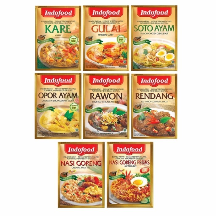 

Indofood Racik Bumbu Spesial (Rawon, Rendang, Soto, Opor, Gulai, Gule Daging, Kare) 25gr