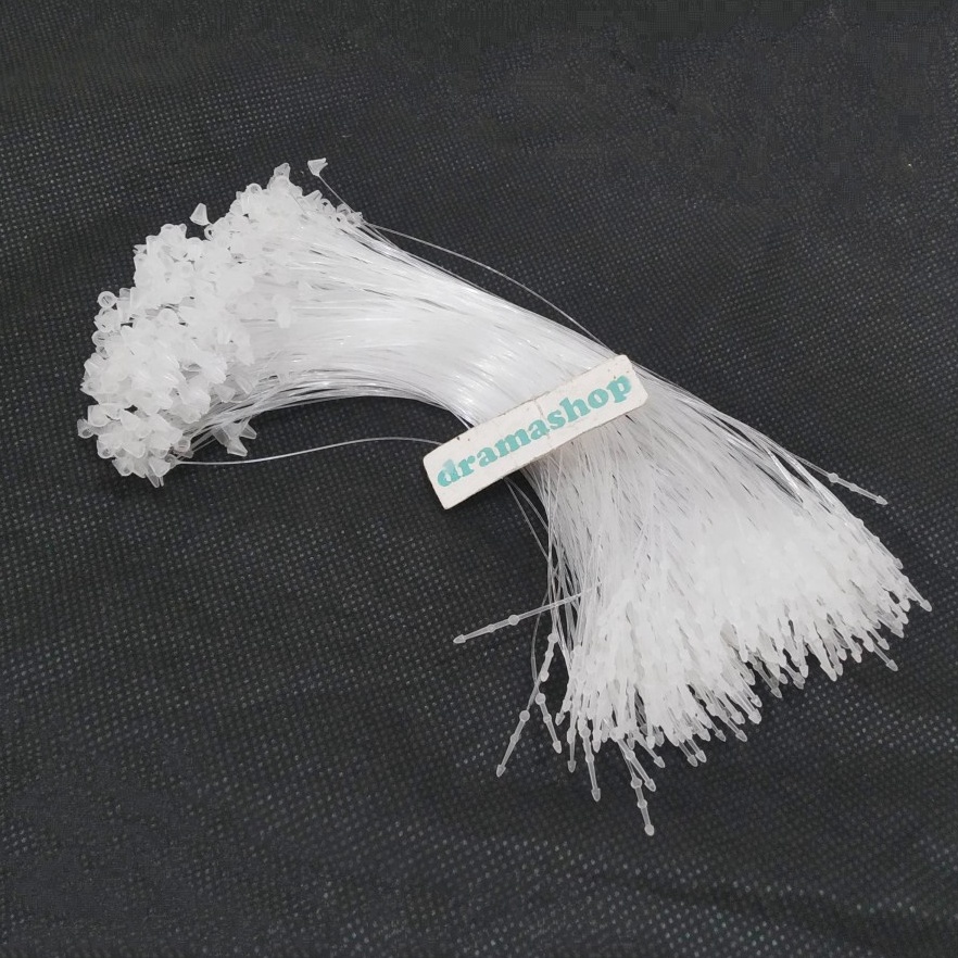 

KUALITAS OKE loop pin lock pins tali plastik hang tag merk label baju panjang 7inch dramashop
