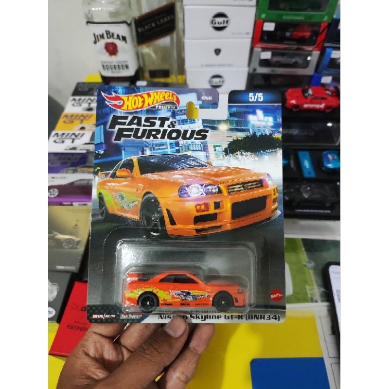 hot wheels premium nissan skyline r34 fast and Furious