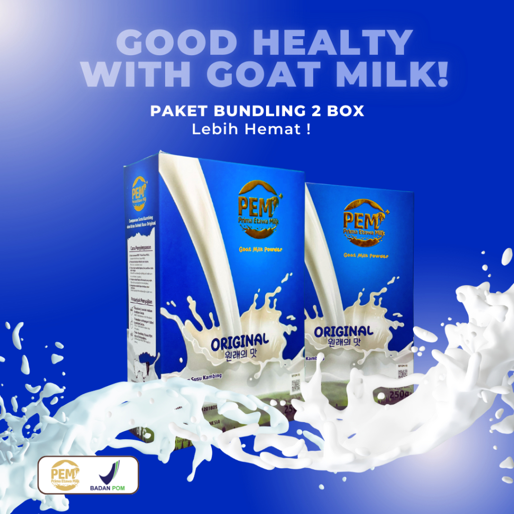 

PAKET SEHAT 2 BOX SUSU KAMBING ETAWA MILK | ORIGINAL