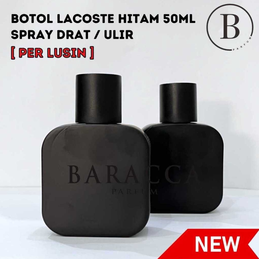 KODE R3E Botol Parfum Lacoste 5ML Drat Hitam  Botol Parfum Kosong Lacoste  Botol Lacoste 5ML