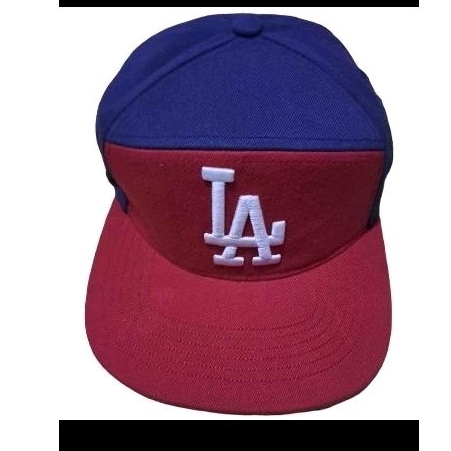 Topi MLB LA Dodgers Dark Blue Red OSFA Adjustable Second Murah Original
