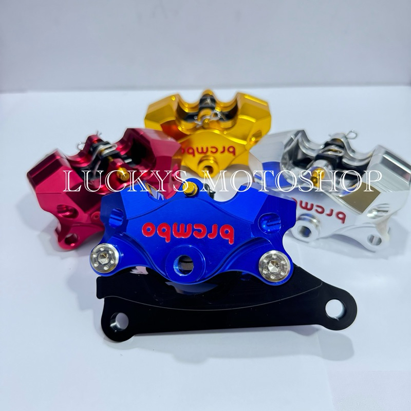 Kaliper 2 Piston 2P Cnc + Breket Kaliper Belakang Nmax Old