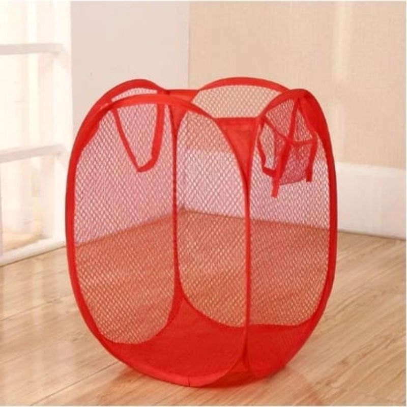 KERANJANG BULAT LIPAT / KERANJANG BAJU / KERANJANG LIPAT VIRAL