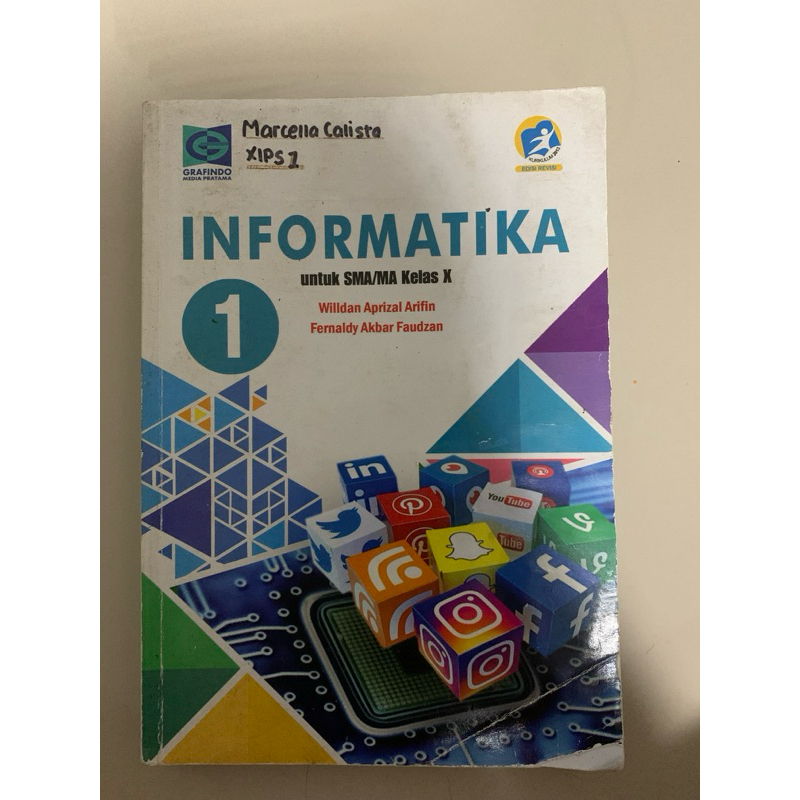 

buku bekas informatika sma 1 2 kelas 10 11 edisi revisi k13 grafindo