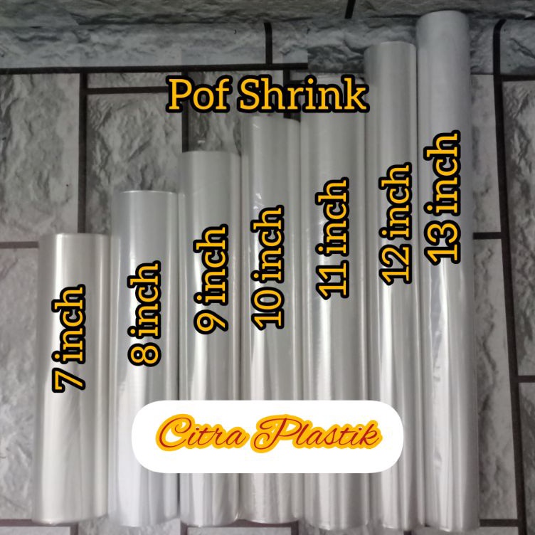 

Plastik POF shrink plastik Shrink tipis plastik segel hp buku majalah 25gr e Z8H6