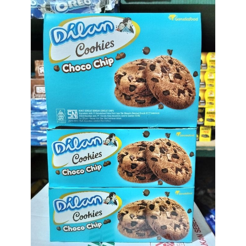 

Dilan Cookies Choco Chip ( Isi 23 Pcs )