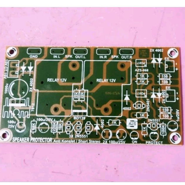 PCB Speaker Protector Stereo Anti Short OCp