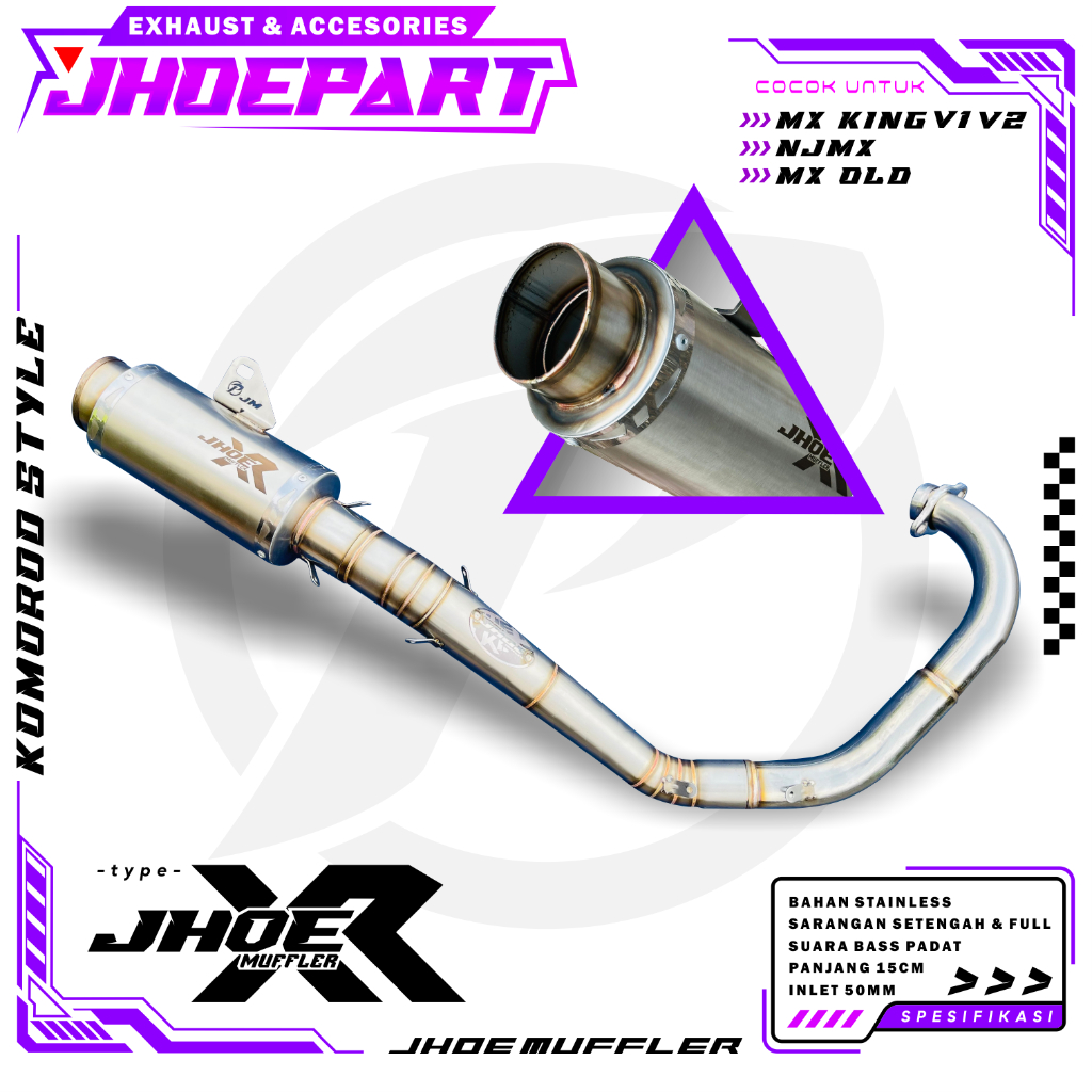 Knalpot Racing MX OLD MX NEW MX KING Roadrace TYPE XR Original Jhoe Muffler