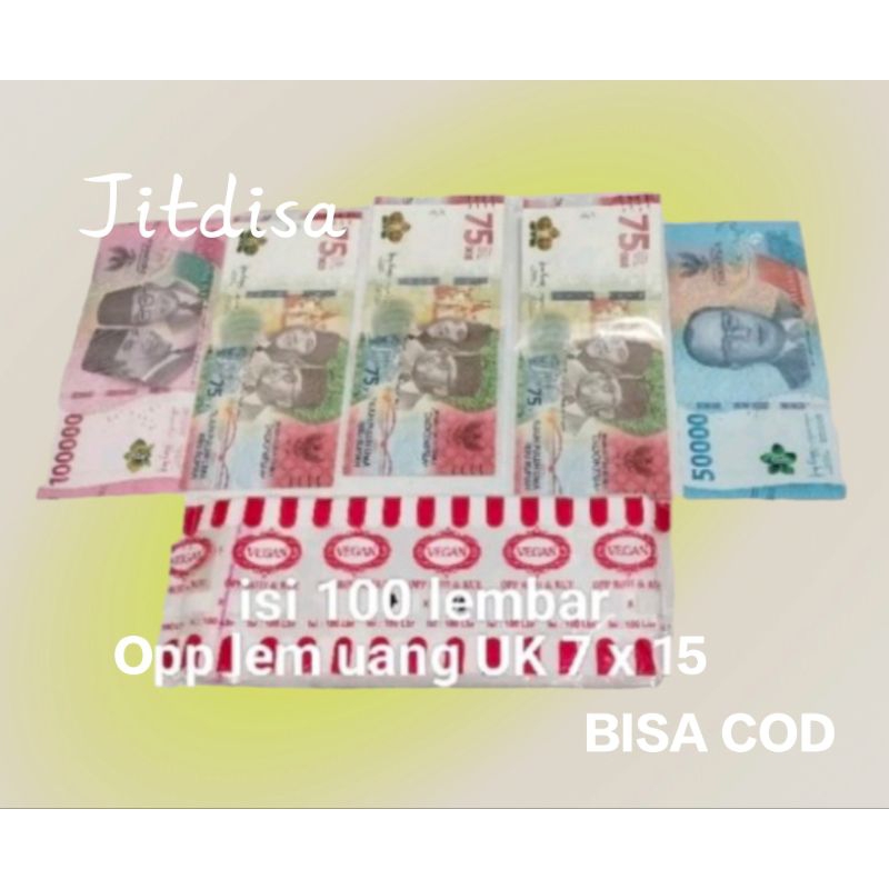 

Plastik Opp Lem Uang Buket Uk 7x15 7x18 Isi 100 Pcs